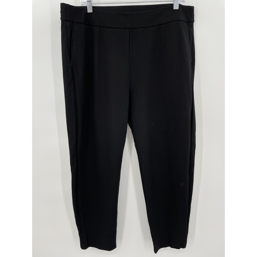BETABRAND Pull On High Rise Black Yoga Work Pants Size Petite XXL PXXL